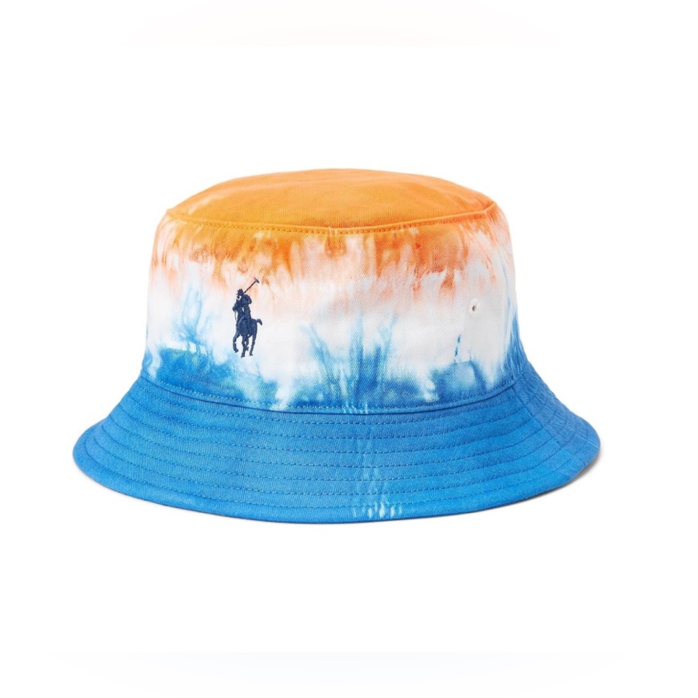 Polo Ralph Lauren Men's Twill Scattered Pony Bucket Hat Tie Dye Hat S/M